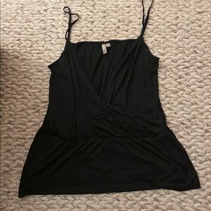 ASOS Curve Surplus Peplum Wrap Tank - Size 16